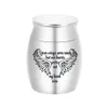 30x40mm Angel Wings Cremation Urn for Ashes Pendant Memorial Funeral Pet Human Jar to Commemorate the Beloved - Your wings were ready