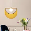 Lampade a sospensione Moderne luci a led Colore giallo / rosa per soggiorno Camera da letto Apparecchi di illuminazione per la casa Lampada WJ10Pendant