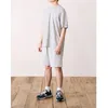 Summer Men Tracksuit 2 Piece Outfits Short Sleeve T Shirts and Shorts Jogging Sets Athletic Sports Suit 220712