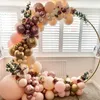 101 unids DIY Macaron Peach Globo Garland Kit Decoración de la boda Decoración de la fiesta de cumpleaños Accesorios Globos Arco Set 220523