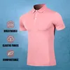 Vêtements de golf Mode T-Shirt Hommes Courir À Séchage Rapide Respirant T-Shirt De Course Fitness Sports Gym Tennis T-Shirt 220317