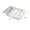 Bouteilles de rangement Pocs 1/2 / 4pcs Réfrigérateur créatif Fresh Keeping Box Datoir Conteneur en plastique Conteneur d'oeuf Cartonstorage