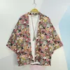 Prowow printemps Style ample 34 manches traditionnel Kimono Cardigan hommes Harajuku Streetwear mâle 220707