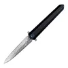 J095 Титановый сплав сплавов Damascus Blade складной карманный нож в CNC Craft и с системой шарикового подшипника