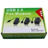 USB2.0 56KBS Modem de télécopie USB Externe avec V.92 / V.90 Téléphone RJ11 Câble pour Windows XP / Win 7/8 / Linux