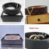 2022 Fashion Designer Belt Luxury Accessories High quality gold buckle men039s and women039s hip strap jeans standard width 3413050