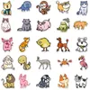 50pcs dessin animé animaux autocollants non aléatoires pour voiture vélo bagages autocollant ordinateur portable planche à roulettes moteur bouteille d'eau snowboard stickers muraux enfants cadeaux