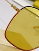 Kadınlar için Altın Pembe Kare Güneş Gözlüğü Erkekler Pilot Gözlük Sonnenbrille Occhiali da Sole UV400 Koruma Kutu
