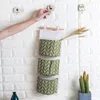 Storage Bags Bag Wall Closet 3 Grids Hanging Organizer Toy Container Decor Pocket Pouch Good #30Storage BagsStorage