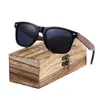 Occhiali da sole neri a barcur per uomini occhiali da sole polarizzati occhiali in legno naturale 220513