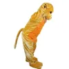 Halloween en peluche jaune chien mascotte costume de qualité supérieure dessin animé thème du thème adulte taille de Noël carnaval d'anniversaire