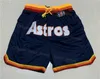 Herr Baseballshorts med dragkedja Just Don Träningsbyxor Bär Hip Pop Sport För sportfans Elastisk midja Löpbyxa HipPop Dragsko sydd Marinblå Grön Grå