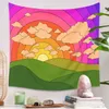 Tapisserie Rainbow Sun Carpet Tenture Murale Vintage Sunrise Grand Tapis Esthétique