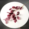 Artificial leaves Decorative Flowers silk Eucalyptus Apple Leaf for Home flower arrangement and Office decorations