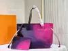 M20511 M59859 Tassen Gradiënt Regenboog maken boodschappentas mode avond pakket clutch handtas luxe designer tassen tote