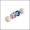 PACIFIER HOLDER CLIPS Baby Toys Teether Rings Food Grade Beech wo mxhome dhsrj