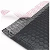 Saco poli preto para envio postal com bolha, 18x23cm7x9inch, envelopes acolchoados, sacos forrados com bolha em massa para embalagem, envio jk2102xb2681161