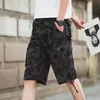 Summer Cargo Shorts Men Camouflage Camo Casual Cotton MultiPocket Baggy Bermuda Streetwear HipHop Military Tactical Work 220614