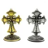 Sacchetti per gioielli Borse Retro Santo Gesù Croce Statue staccabili Cristianesimo Cattolicesimo Esorcismo Talismano Dio Preghiera Regali per la Chiesa Edwi22