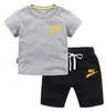 2 pièces enfants survêtements été solide enfants Shorts T-shirts ensemble enfant en bas âge garçon vêtements costumes fille tenues bébé garçon vêtements