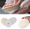 1pc Soft Exfoliating Loofah Natural Sponge Strap Handle Shower Massage Brush Skin body Bathing washing Accessories