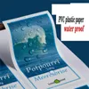 Etiqueta de boda a prueba de aceite y resistente al agua de plástico PVC personalizada, pegatina holográfica de papel kraft 220618