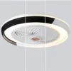 Luce di design creativa Ventilatori da soffitto Bluetooth intelligenti da 50 cm Lampada con telecomando Ventilatore Lampada da soffitto decorativa per camera da letto moderna