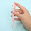 Push gel tinta ballpoint caneta doces cor bonito personagens de desenhos animados plástico com presente promocional logotipo personalizado