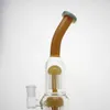 12 inch Double Tree Arm Perc Glass Water Bong Hookahs Female 14mm Smoking Pipes