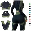Yoga Outfit Set Seamless Sportswear Suit Fitness Clothing Gym Sports Suits Workout Running Clothes Legging Sets For Women 2 PieceYoga