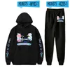 Heren tracksuits je leugen in april hoodie suit casual kleding anime geprinte pullover broek modestijl tweedelige personalisateurs's