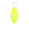 Keychains Wholesale El Abs Keychain Motel Key Tag Custom Logo Printing Cafe KeyringKeychains Emel22