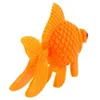حوض السمك البرتقالي البلاستيكي الزخرفة الذهبية زخرفة السمك السمك 10 PCS212T