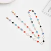 Fashion Mask Eyeglasses chains Strap Colorful glass Beaded Chain Masks Holder Neck Handmade Sunglasses Eyewear Hanging Party Jewelry W220422