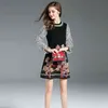 Dress Autumn Dresses For Women 2021 Y2k Plus Size Clothing Casual Clothes Kawaii Korean Fashion Patchwork Embroidery Long Sleeve G220414