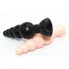 Toys sexy anal pour adultes de bonne qualité Silicone gros bouchons de bout de 7,8 pouces perles flexibles avec des produits de sucette