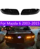 Для Mazda 6 Mazda6 2003-15 хвостовые фонари Светодиодные сигнальные лампы DRL работает задним фонарим противотуманные лампы ангела глаза задний свет