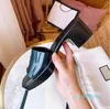 Moda-Diseñador de lujo sandalias de mujer zapatillas con suela de goma tacones cuadrados calidad una variedad de colores
