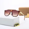 2022 Luxus-Designer-Sonnenbrille, beliebte Retro-Herren-Sonnenbrille, glänzendes Gold, Sommermode, Strandbrille für Damen, hohe Qualität mit Etui