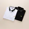 21SS男性プリントTシャツデザイナー水彩レター印刷服半袖メンズシャツタグホワイトブラックBIN1128 H7