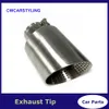 1 Pcs Matte Stainless Steel Car Muffler Tip System Pipe Universal Exhaust Tip 57MM 60MM 63mm GTI MK7 Golf7 Nozzle