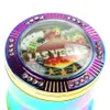 Smoking Herb Grinder 2.5 Inch 63mm Colorful Zinc Alloy 4 Layers Metal Grinders For Tobacco Dry Herbs