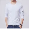 2022 MRMT Brand New Men's T-Shirts Long Sleeve Slim Men T-Shirt Young Man Pure Color Tops Tees Shirt O-Neck For Male Boys Tshirt Y220606