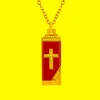 Pendant Necklaces Korean Version Of The Cross Rectangular Necklace For Woman Fashion Trend Gift BanquetPendant