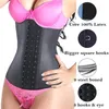 9-Steel-Bone Damen Unterbrust Latex Sportgürtel Taillentrainer Korsetts Sanduhr Body Shaper Langer Torso Cincher Gewichtsverlust 220506