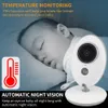 2,4 дюйма беспроводной видео -видео монитор детского монитора Цвет камера между коммовом ночного видения мониторинг температуры няня няня