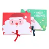 Kerstcadeau Bag Cartoon Santa Claus Patroon Verpakkingszak draagbare papieren zak kerstdag benodigdheden