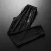 夏の超薄いメッシュエアコンのパンツプラスサイズの緩いアイスシルク冷却ハイストレッチズボンQuick-Dristing Sweatpants 220325