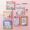 Sticky Notes Notepads Самостоятельные Палшки Палочки Кролик Живопицы Мечта Девушка Сердце Школьная Офис Подарки Симпатичные Медведь Канцтовары Магазин 50 листов 3.13 дюйма Самокле