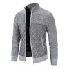 Jesień Kurtka Zimowa Mężczyźni Ciepły Kaszmirowy Casual Wełna Zipper Slim Fit Fleece Kurtka Mężczyźni Płaszcz Sukienka Dzianiny Mężczyzna 220406